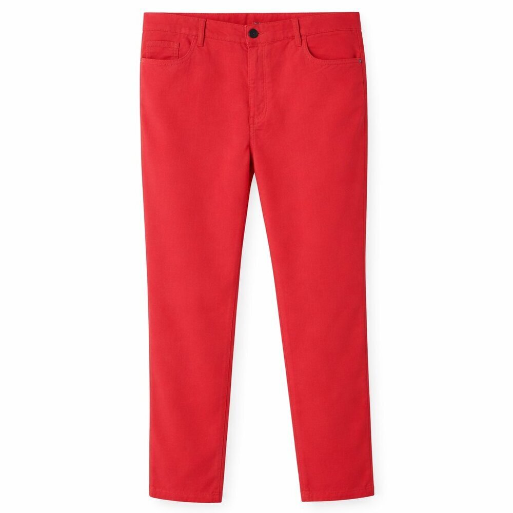 NWT LOFT Modern Skinny Orange Corduroy Jeans 14
